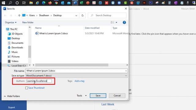How to Change Author Name in Microsoft Word