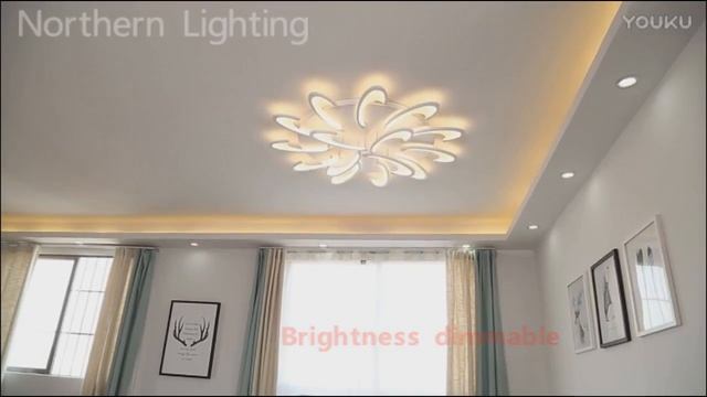 Современная светодиодная потолочная люстра для Гостиной и Спальни с алиэкспресс. смотреть онлайн