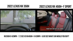 2022 Lexus NX 350h vs NX 450h F SPORT!
