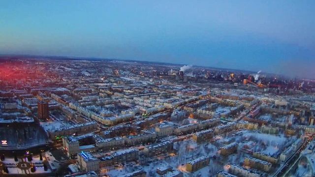 Тагил вечерний с высоты птичьего полета смотреть онлайн