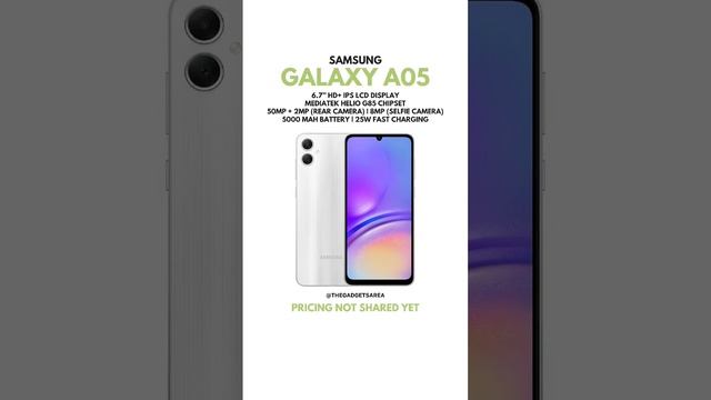 Samsung Galaxy A05 Launched