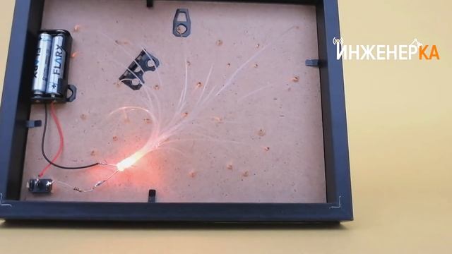 7. Картина с оптоволокном - поделка из книги "Простая электроника" смотреть онлайн