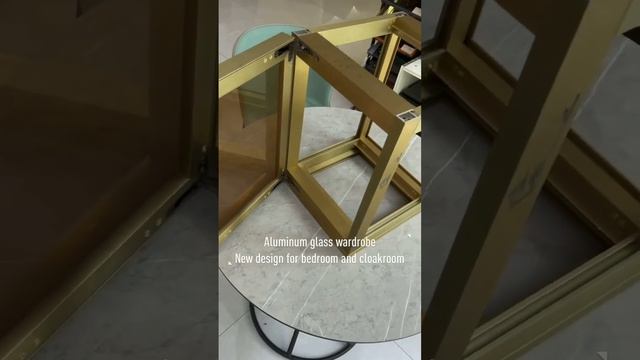 Aluminum glass wardrobe|GOODVIEW #aluminium #homedecor #bedroom #goldbrushed #building #black #glas смотреть онлайн