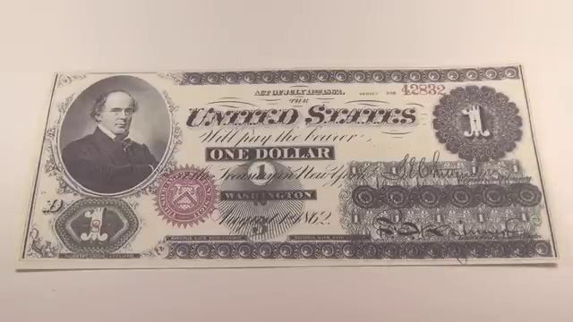 1862 $1 United States Note "Greenback" смотреть онлайн