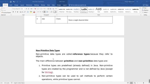 Java Tutorial 11: Java Data Types