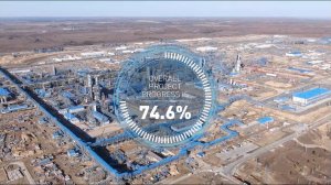 Overall progress of the Amur GPP project reached 74.6% in March 2021