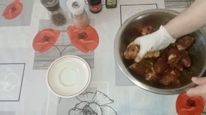 шашлык из сердечек индейки#