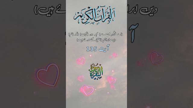 surah Baqarah Ayat 135 with translation 💝🥰 #islamicvideo #quran