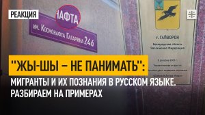 "Жы-шы – не панимать": Мигранты и их познания в русском языке. Разбираем на примерах