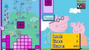 Peppa pig||| Play Tetris||| Game for kids