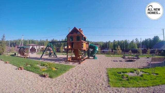 Поселок Лаки Парк Новосибирск. Лето 2016. Вид от первого лица. Allnewhomes.ru