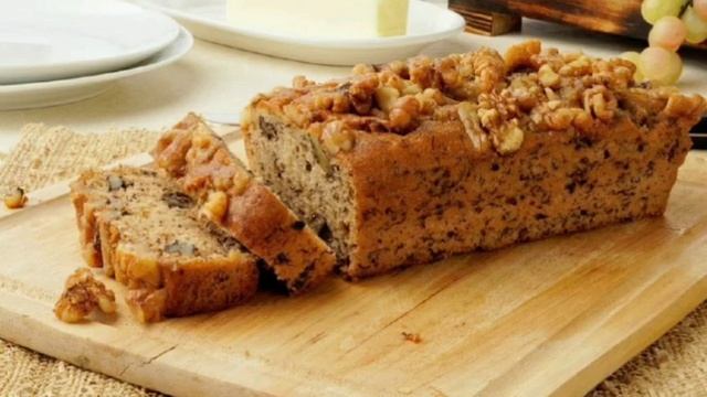 ПП-овсяный кекс с бананом и орехами рецепт приготування в описах смотреть онлайн