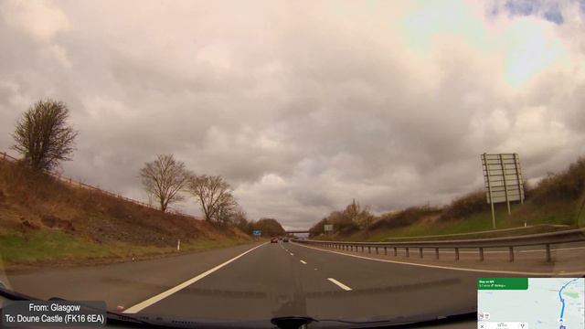 Driving to Doune Castle, filming location of Game of Thrones, Monty Python and Outlander