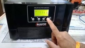 microtek 2550/24 solar inverter settings