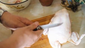 Opinel № 10 - Куриный тест