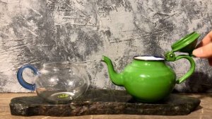 Чайник, винтаж # 42455, эмалированный металл, 270 мл|Teapot, vintage # 42455, enameled metal, 270 m