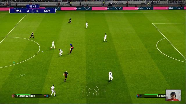 Real Madrid vs Coronavirus | 8 Goals in 1 Match | Champions League - PES 2021 Gameplay Experiment смотреть онлайн