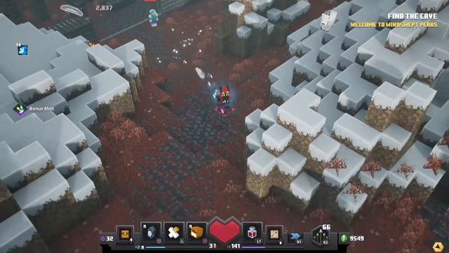 Minecraft Dungeons Howling Peaks! смотреть онлайн