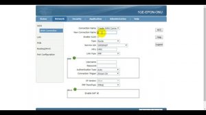 GPON ONU User Interface