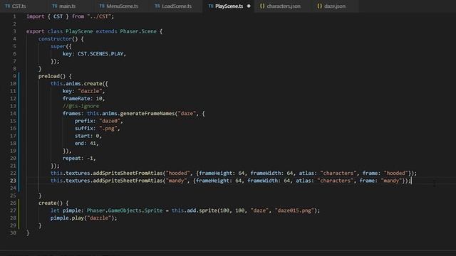 Phaser 3 Game Tutorial 06 Atlas Sprites Animations смотреть онлайн