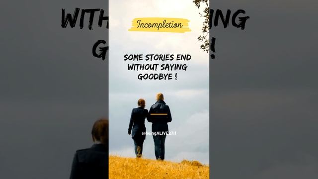 Some stories end without saying goodbye #motivation #steps #morninginspiration #quotes #trending