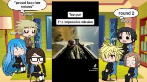 Past classmates react to deku as Maverick Topgun Gacha life