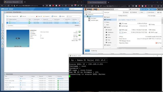VMware ESXi to Proxmox VE - VM Migration смотреть онлайн