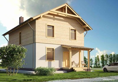 Проект дома из газобетона 140 кв.м. 8 на 11 метров