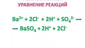 Алгоритм составления уравнения реакций ионного обмена