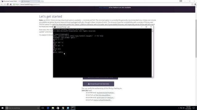 Download and Install Haskell