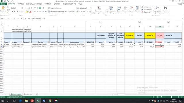 Отчет Деталиация смотреть онлайн