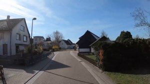 Пересечение границы Франция - Германия. Деревня в Германии