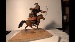 Как сделать монгольского всадника из скульптурного пластилина.