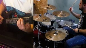 Muse - Histeria guitar and drum cover