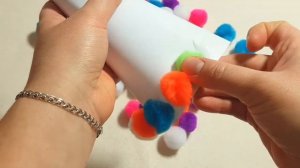 Новогодняя Ёлочка из разноцветных шариков Новогодние поделки Поделки для детей в детский сад