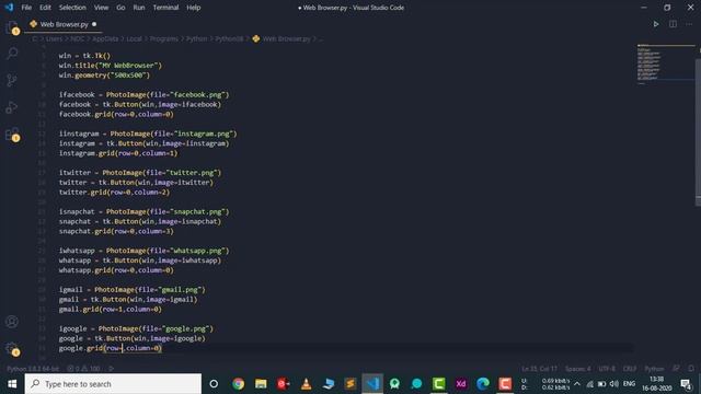 WebBrowser in Python | GUI Python Tutorial | TechMahasay