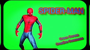 Человек паук видео Green Screen футаж. Хромакей анимация на зелёном фоне.