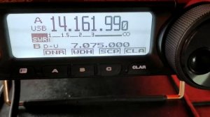 Yaesu FT-891 диапазон 20м QSO на треугольник из полёвки.