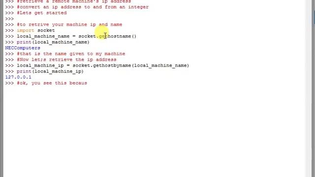 Python Network Programming