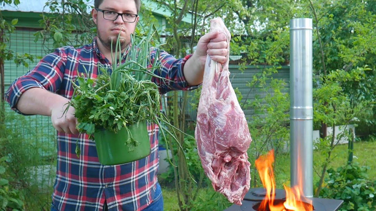 БАРАНИНА С ЗЕЛЕНЬЮ В КАЗАНЕ. (ЧАКАПУЛИ) ENG SUB