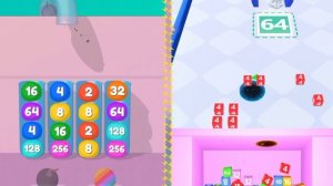 Jelly drops 2048 - Merge Puzzle Game vs hole merge run 2048 Gameplay Walkthrough New update Level #