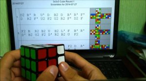 How to scramble Rubik's Cube/Как скрамблить(перемешивать) кубик Рубика