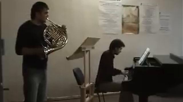 Francis Poulenc - elegie for horn and piano смотреть онлайн