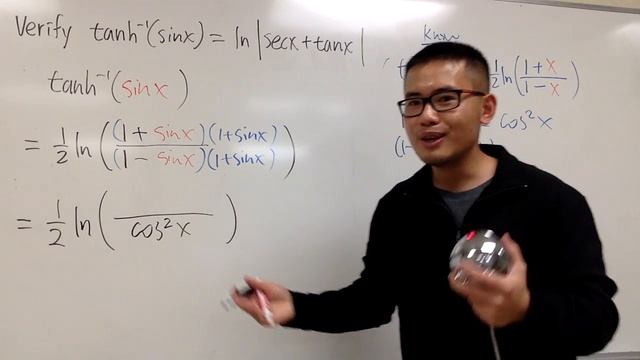 math for fun: tanh^-1(sin(x))=ln|sec(x)+tan(x)| смотреть онлайн