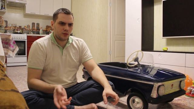 Восстановил мечту детства. Москвич педальный АЗЛК. Закончил реставрацию. Сложности и особенности.