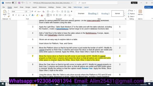 Excel_Ch06_PS2_VideoGameSales_________  | Pearson MyITLAB#excel_2f_bonus #excel #exceltips