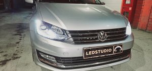 Volkswagen Polo модернизация света фар. Меняем ксенон на Bi led,
