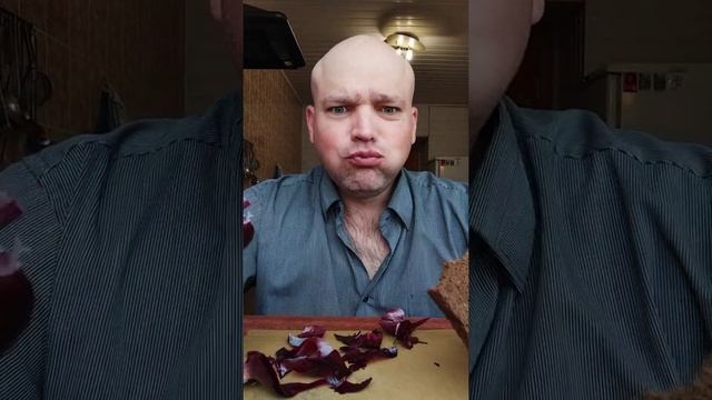 ОБЖОР красный репчатый лук/мукбанг лучок