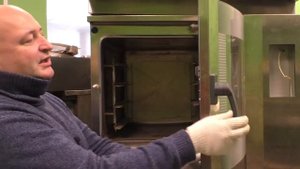 Замена ламп на печи WIESHEU с ручным открыванием двери