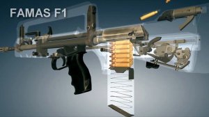 Bullpup FAMAS F1 Assault Rifle. How it works | 3dGun